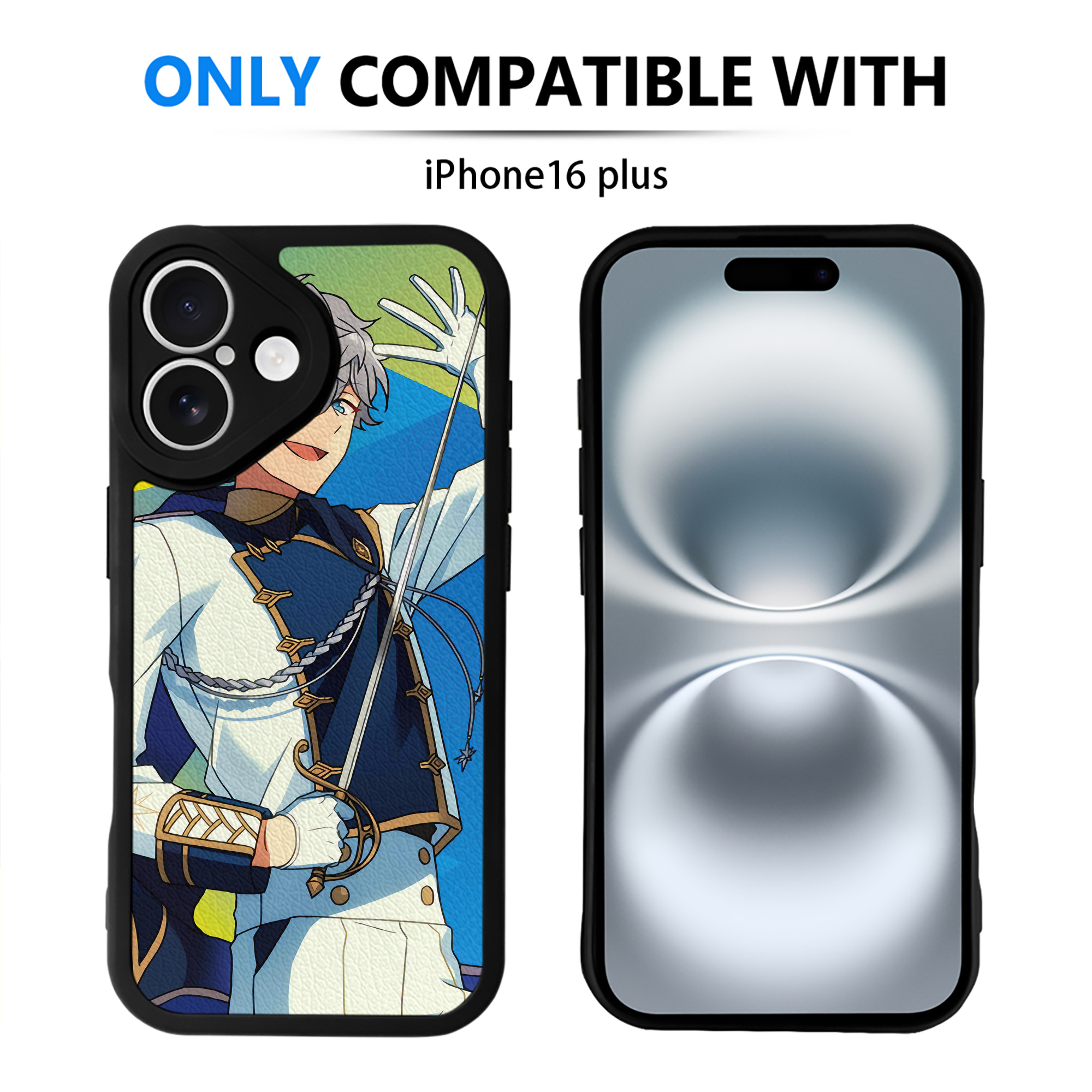 （画像用） あんさんぶるスターズ! Ensemble Stars 【iPhone 16シリーズ対応】シリコンスマホケース（レザー調） 材質：シリコン